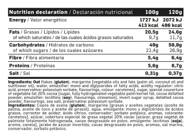FLAPJACK ENERGY BARRITA AVENA 120 g Chocolate