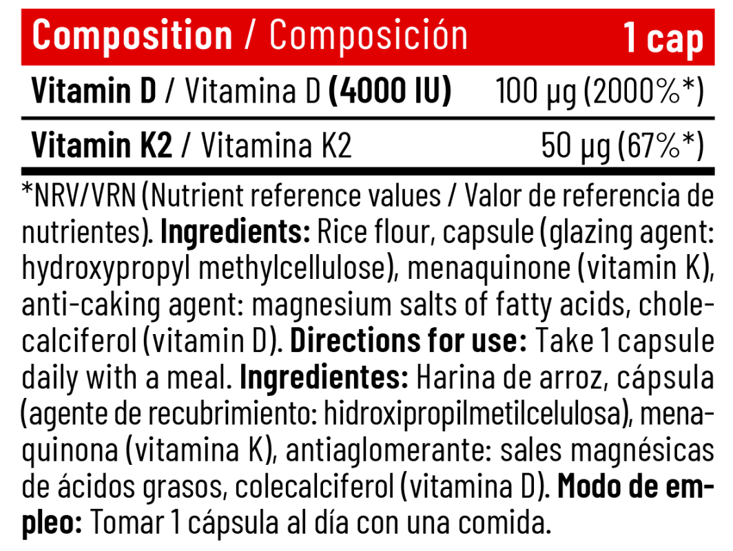 ВІТАМІН D3 + K2 30 капсул